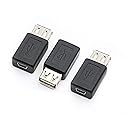 rgzhihuifz 3 Pack USB 2.0 A Female to USB B Mini 5 Pin Female Adapter Converter