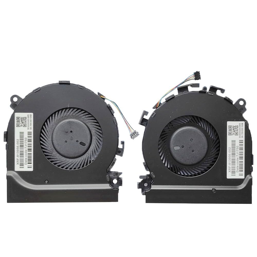 TXLIMINHONG New Compatible CPU and GPU Cooling Fan for Hp Spectre X360 15-CH 15-CH011DX 15-CH008CA Series L17605-001 NS75C00-17J21 L17606-001