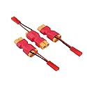 BDHI 3pcs XT60 Male to Female Connector with in-line JST Female 20awg 5cm Cable Parallel Power Adapter for Camera Gimbal(B171-3)
