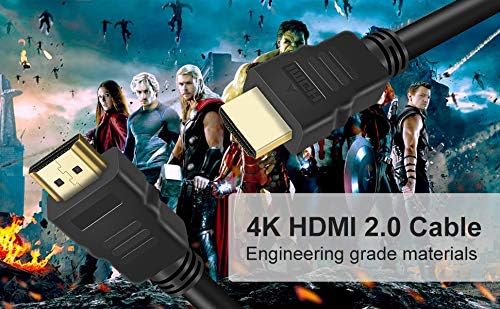 BOLT AXTION 5ft High Speed HDMI Cable - Certified Premium, 4K@60Hz, HDR, 18Gbps, Ultra Slim, Black