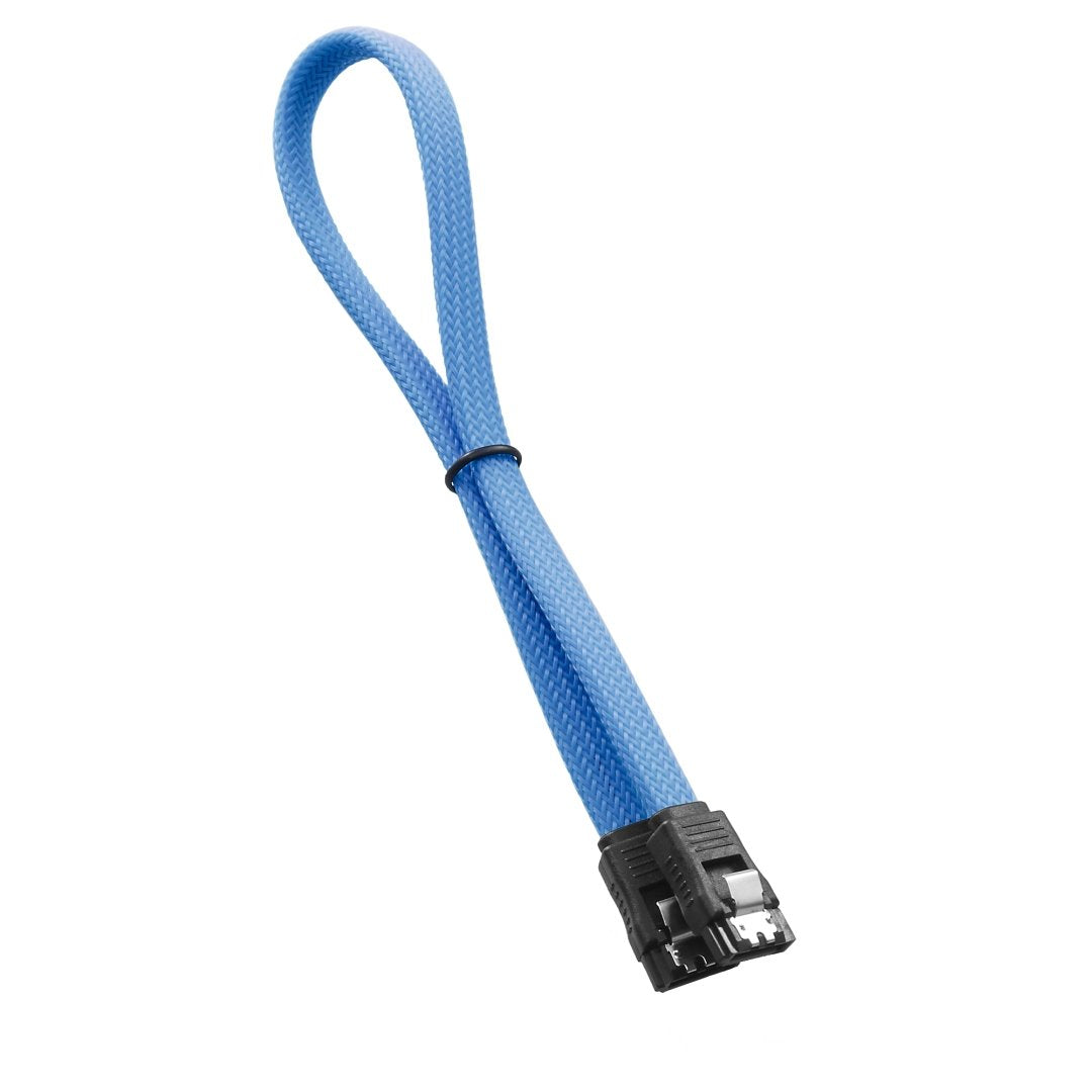 CableMod ModMesh Sleeved SATA 3 Cable (Light Blue, 60cm)