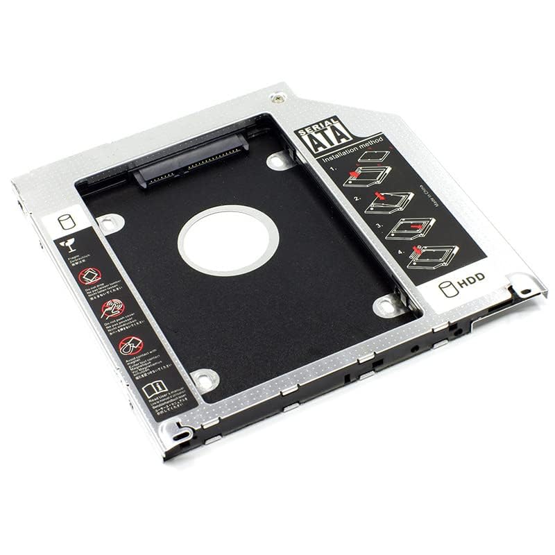 2nd SATA HDD SSD Hard Drive DVD CD ROM Optical SuperDrive Caddy Tray Frame for Unibody MacBook / MacBook Pro 13 15 17 Early mid Late 2008 2009 2010