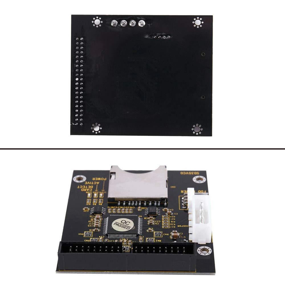 KOOBOOK 1Pcs SD SDHC Card to IDE 3.5" 40Pin Male Adapter Male IDE Hard Disk Drive Adapter