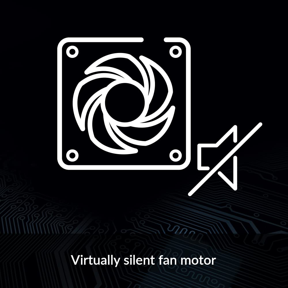 ARCTIC P8 Silent - PC Fan, 80mm Case Fan, Pressure-optimised, Very Quiet Motor, Computer, Fan Speed: 1600 RPM - Black