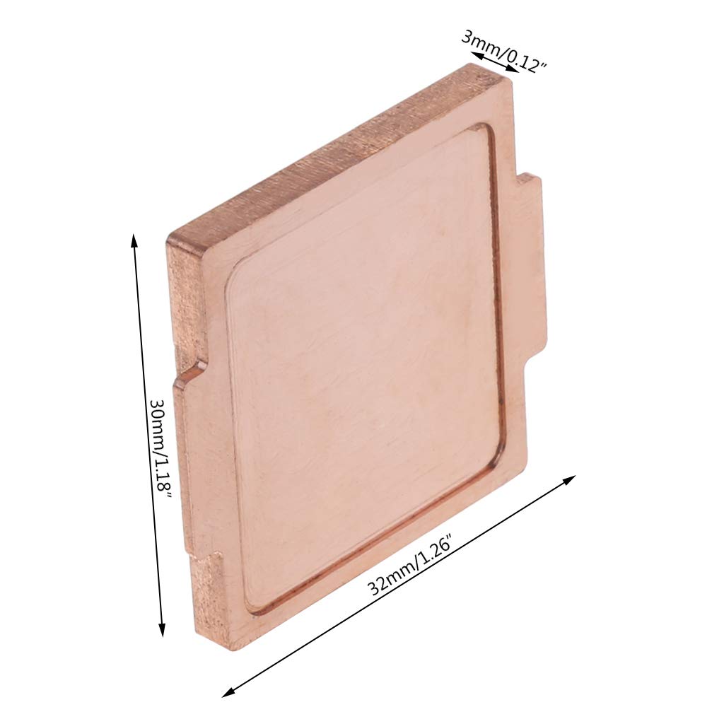 RingBuu New, CPU Pure Copper Cover IHS Cooling, for 6700K 7700K 8700K 115x, Interface Protector