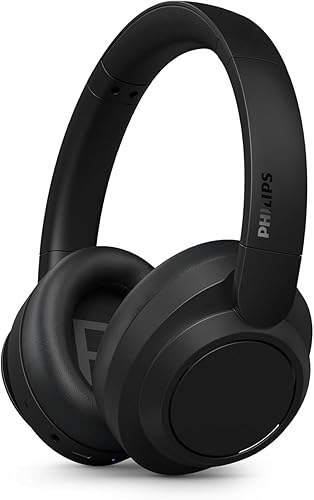 PHILIPS H6509 Wireless Headphones,Over-Ear Bluetooth Headphones with Noise Canceling Pro,Dynamic Bass,70H Battery Life,Fast Charging,Soft Ear…