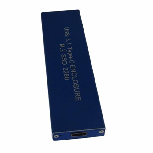 Newzoll Blue USB 3.1 Type-C USB-C to SATA NGFF M.2 B Key SSD 2230/2242/2260/2280 Adapter Card Enclosure