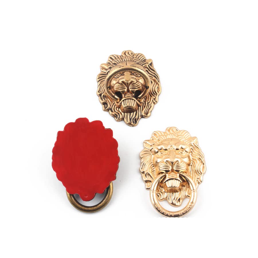 ARFUKA Phone Ring Holder Phone Grip Finger Phone Ring Stand Holder Vintage Metall Lion Adjustable Kickstand for All Smartphones Pack of 3