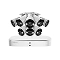 Lorex Fusion 4K 16-Channel (8 Wired + 8 Wi-Fi) 2TB NVR System with 8 Bullet Cameras Featuring Smart Deterrence and 2-Way Audio
