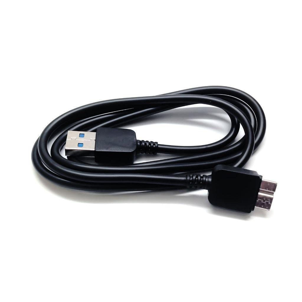 NTQinParts Replacement PC/Mac USB3.0 Data Sync Power Charger Cable for UnionSine Ultra Slim Portable External Hard Drive HDD (160GB 250GB 320GB 500GB