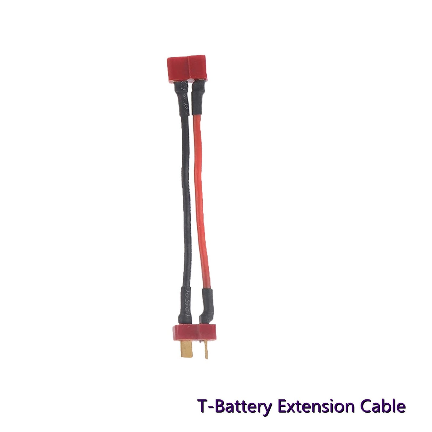 skrnrhrery T Plug Battery Extension Cable with 14awg 10cm Silicone Cord 1 Female to 2 Male Battery Cable for RC LiPO Battery T Plug Connector Female