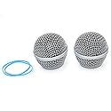 ZRAMO TH115 Microphone Ball Head Mesh Grill for SM58 BETA58 SM58LC SA-M30 SV100 RK143G for Pgx2 Slx2 Wireless Microphones Replacement Universal Screen