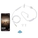 Yoidesu Universal 3.5mm Jack Acoustic Hollow Air Tube Earbuds Headphones with Microphone,Anti-Radiation in-Ear Single Earbud,Wired Cell Phone…
