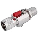N Type Lightning Arrestor 0 to 6 GHz (N-Male/N-Female) 50ohm,Protects 3G, 4G, LTE,GPS, 2.4GHz /5GHz 900MHz, Ham Other Outside Antennas