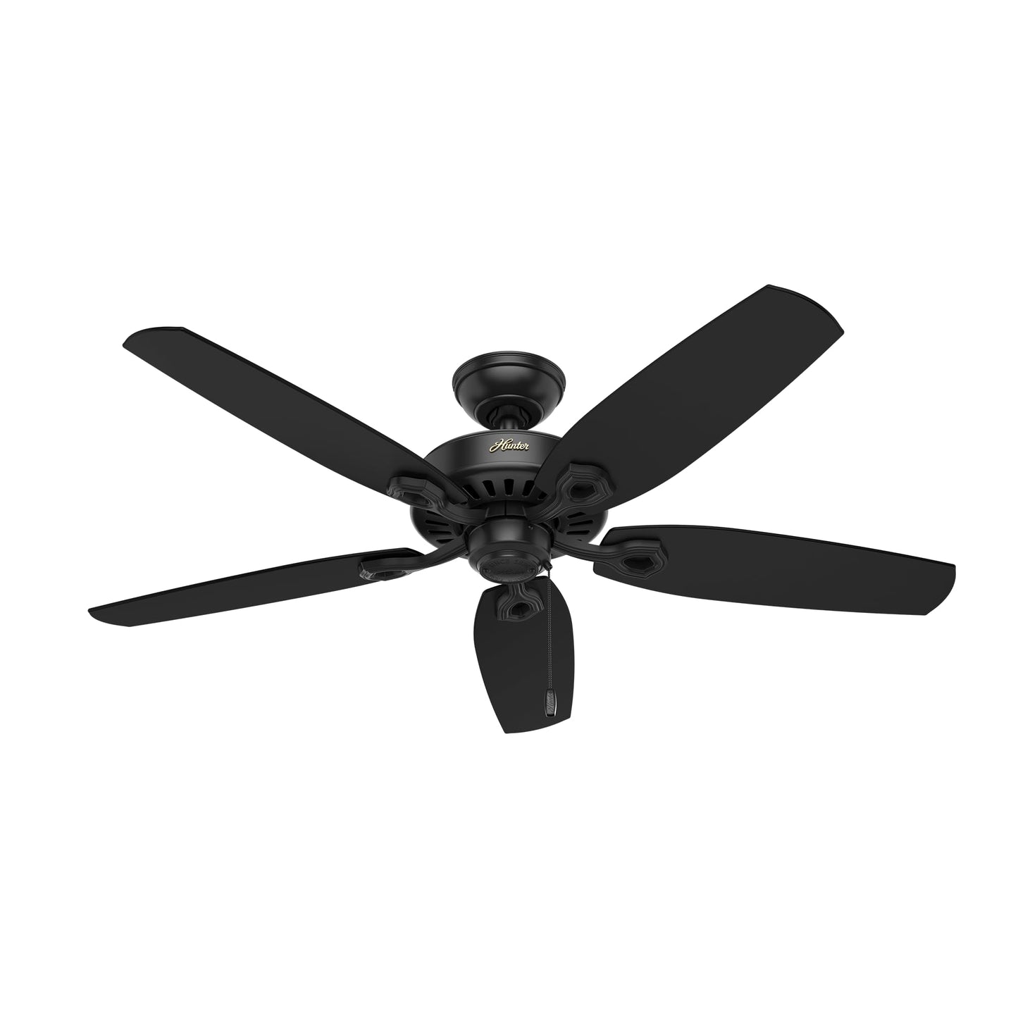 Hunter Builder Elite, Indoor, Ceiling Fan, No Light, 52 inch, Matte Black