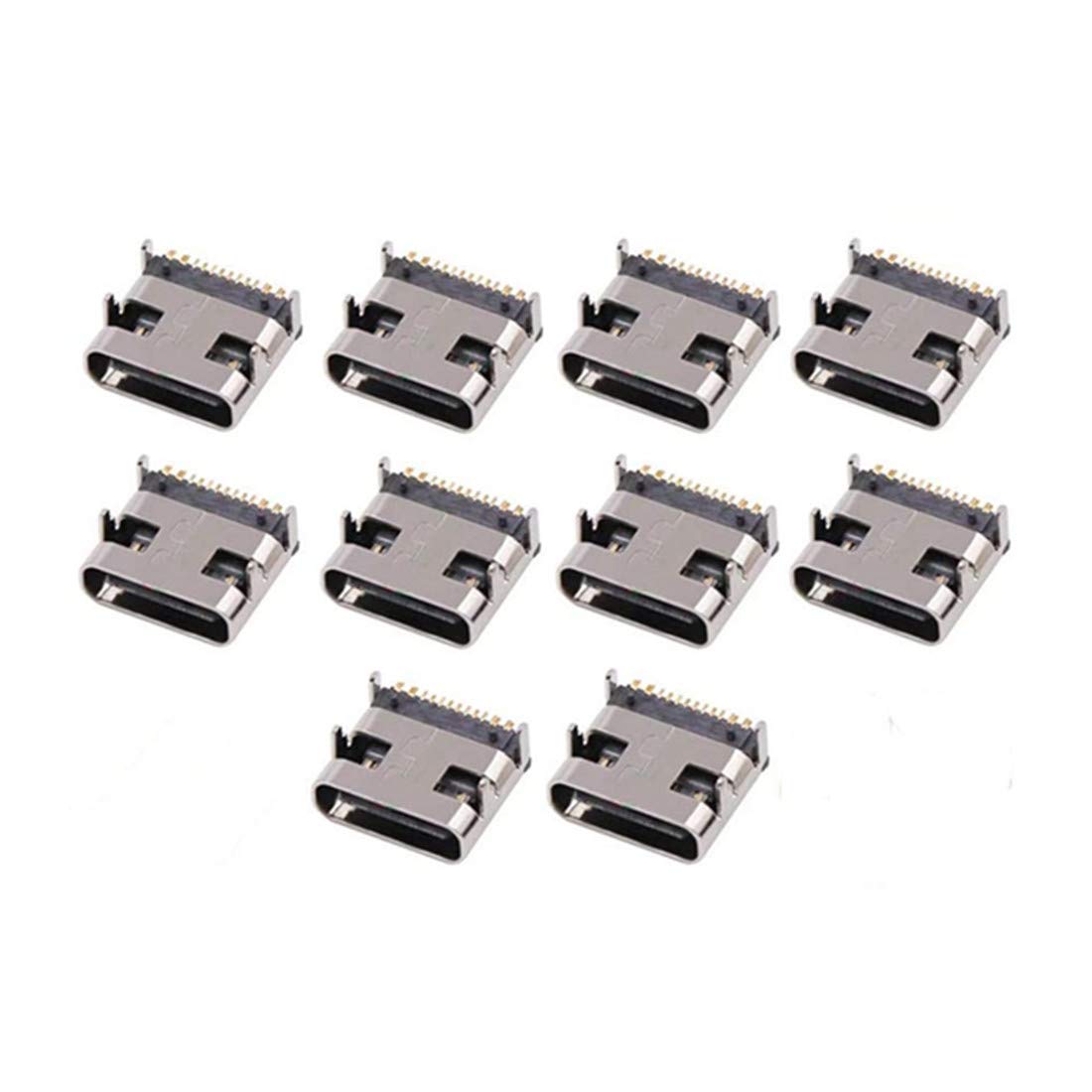 bnafes PCB USB Connector Type-C 3.1 16Pin Female Jack Fast Charging Socket 10Pcs