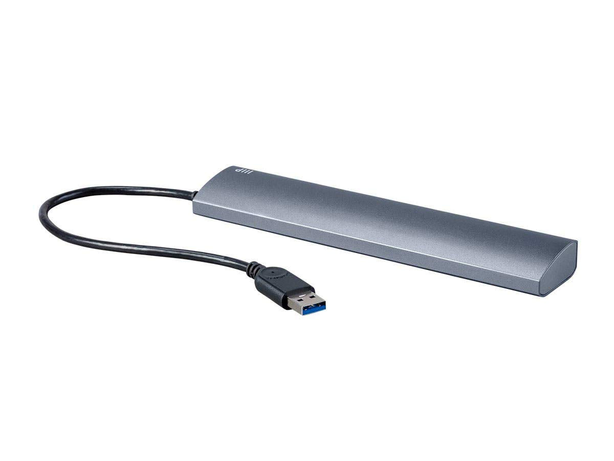 Monoprice USB 3.0 Hub with AC Adapter | 7-Port, Aluminum