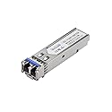 1000Base-LX 1.25G SFP Transceiver with 1310nm Dual LC Connector 20KM Single Mode DDM for Cisco Meraki Ubiquiti Mikrotik D-Link Supermicro Netgear