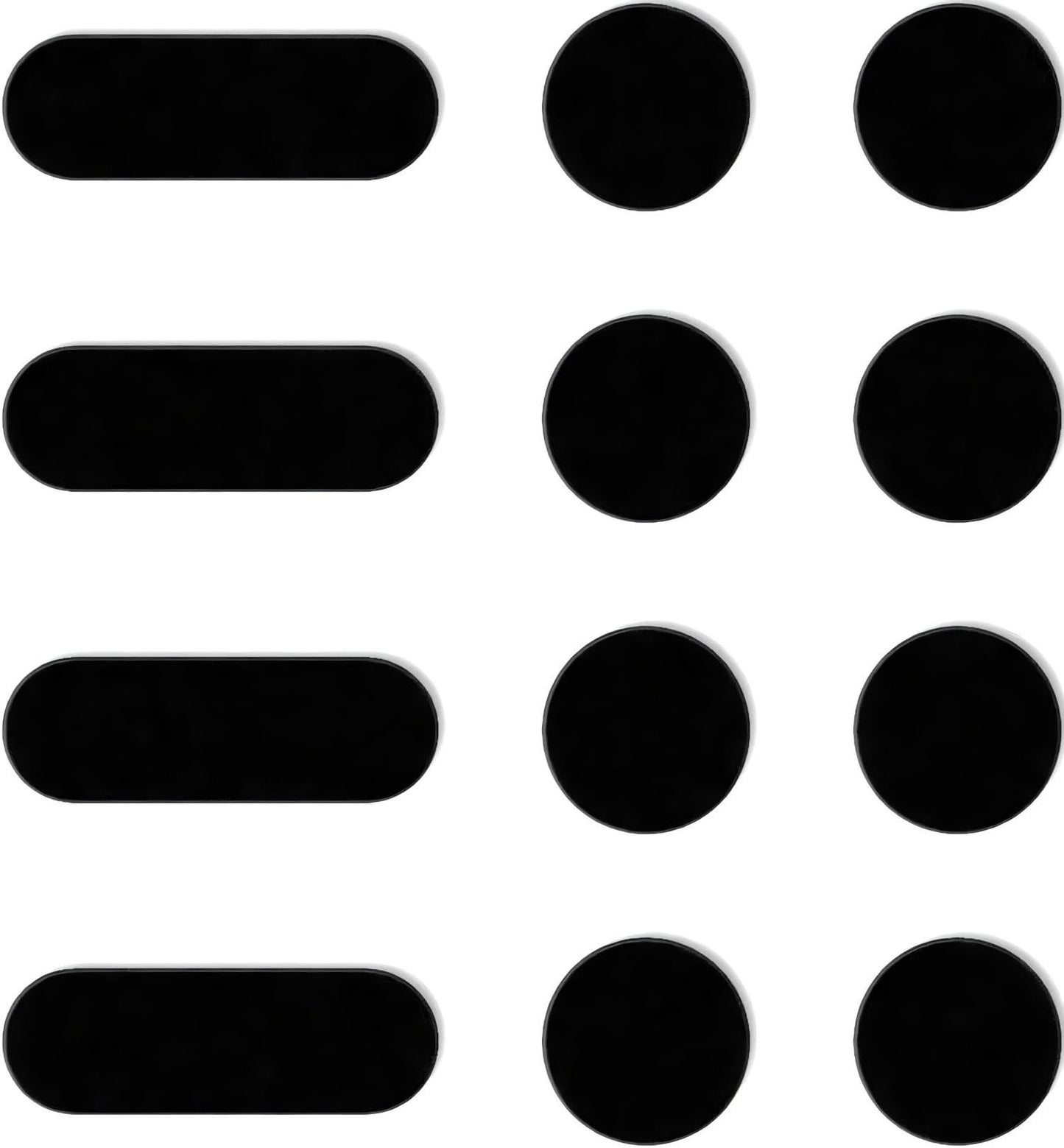 JiSiTeCai Universal Webcam Covers - Privacy Protection Accessory, No Residue Application, Safe Screen Closure - Dots,Squares and Bars, 12 Pieces