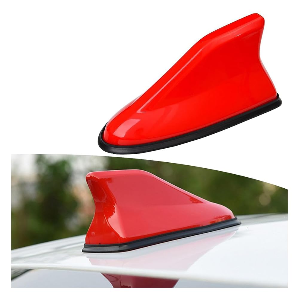 TYDXZNB Shark Fin Antenna for MINI Countryman 2011-2025 2026 R60/F60, Functional Signal Receiver with Copper Connection Cable, Exterior Aerial Styling Replacement Accessory,Red