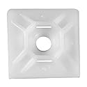 Aviditi Natural Cable Tie Mounts, 3/4" x 3/4", Pack of 100 (CTM33N)