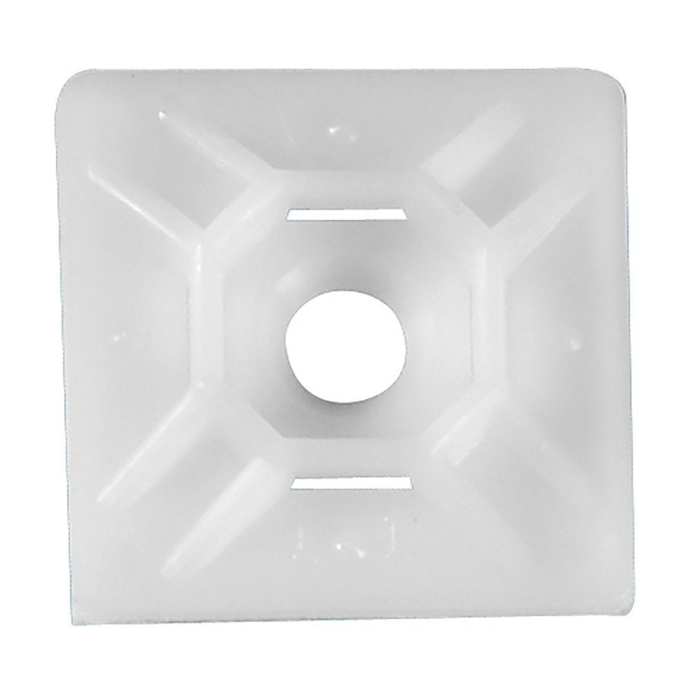 Aviditi Natural Cable Tie Mounts, 3/4" x 3/4", Pack of 100 (CTM33N)