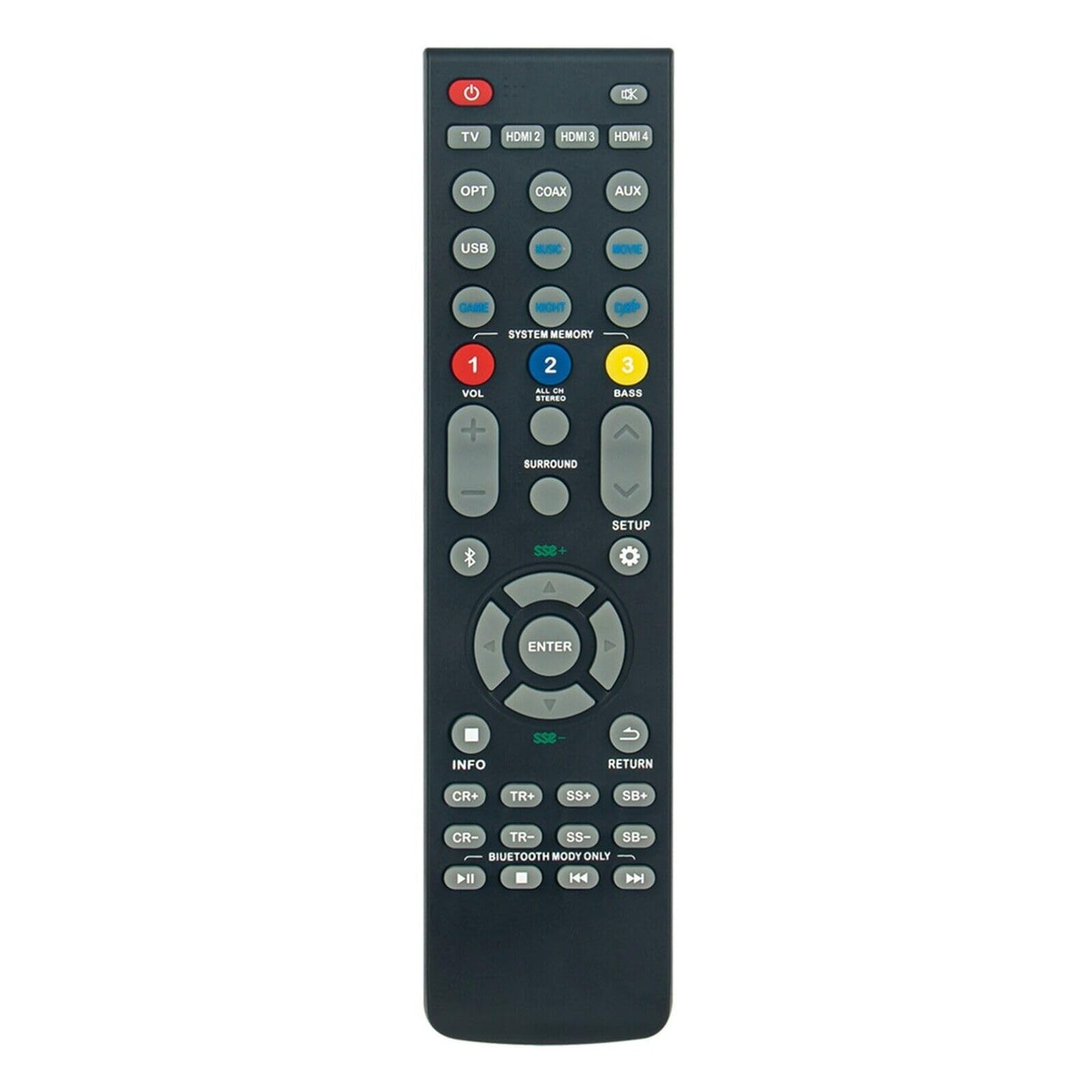 New Replaced Remote Control Compatible with Nakamichi Works with DTSX SSE and eARC soundbars