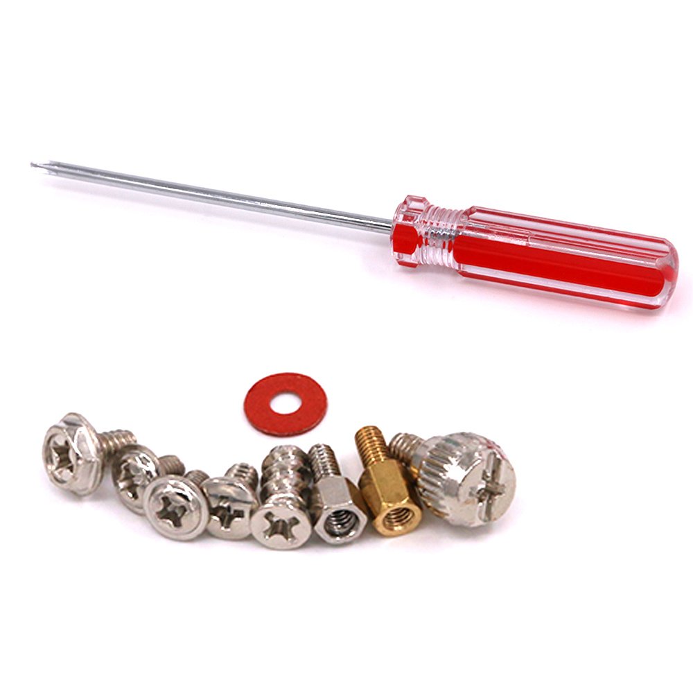 Glarks 660-Pieces Phillips Head Computer PC Spacer Screws Assortment Kit for Hard Drive Computer Case Motherboard Fan Power Graphics (Extra: Phillips