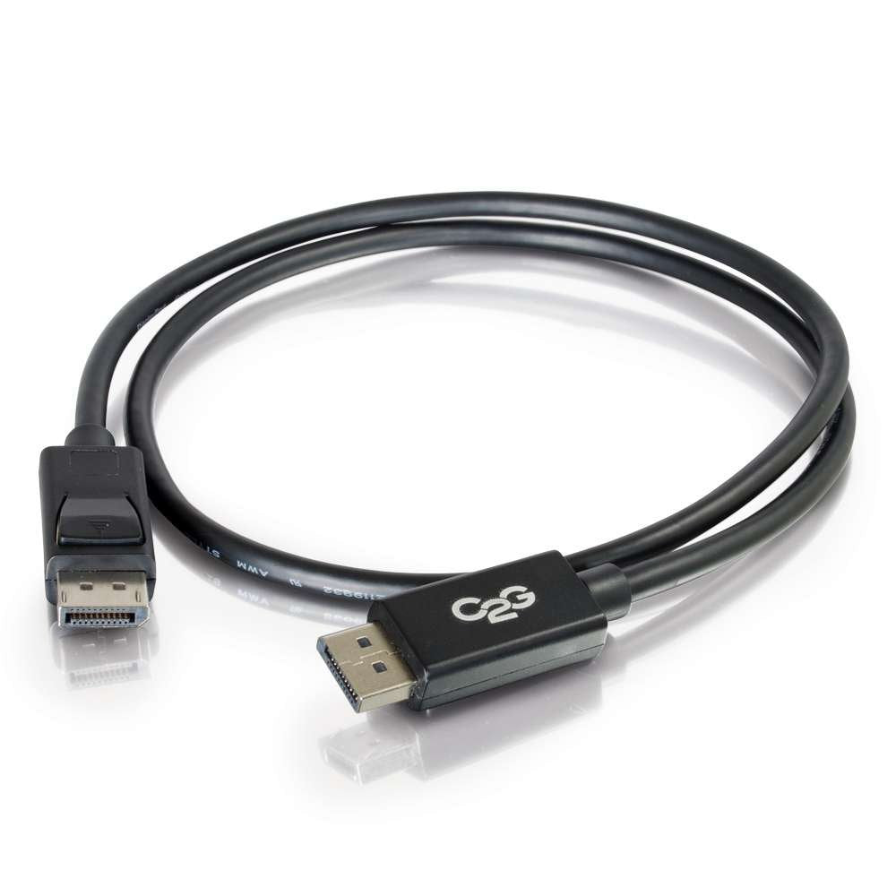C2G Legrand DisplayPort 1.2 Male to Male Displayport Cable, Black Display Port Cable, 3 Foot Digital Display Cable, 8k Display Port, 1 Count, C2G