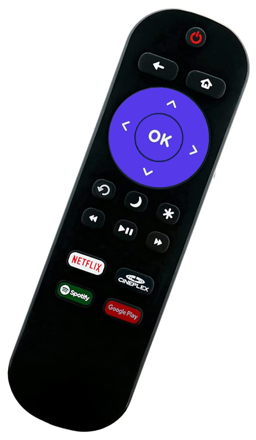 Universal Remote Compatible with All Insignia Roku TV with Spotify Cineplex Google Play