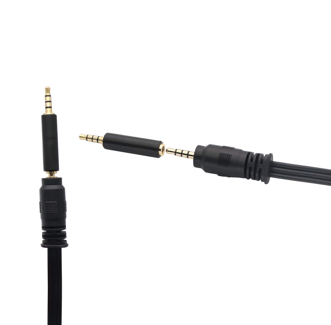 QiCheng&LYS 3.5 mm to RCA AV Camcorder Video Cable,3.5mm to RCA Stereo Audio Video AUX Cable for Smartphones,MP3, Tablets,Speakers,Home Theater… (CTIA