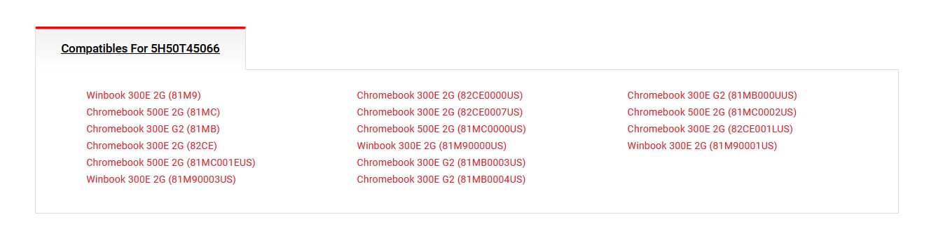 GinTai LCD Screens Hinges Set Left Right for Chromebook 500E 2G 81MC/300E G2 81MB /300E 2G 82CE/Winbook 300E 2G 81M9/5H50T45066 5H51A14268