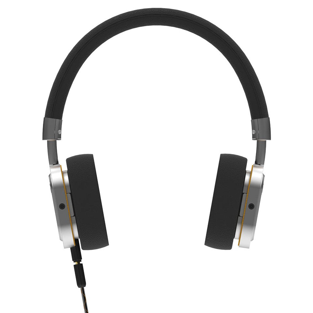 Torque Audio On/Over Ear Customizable Headphone (Brushed Silver Metallic)