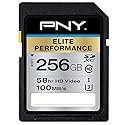 PNY 256GB Elite Performance Class 10 U3 SDXC Flash Memory Card - 95MB/s Read, Class 10, U3, 4K UHD, Full HD, UHS-I, Full Size SD