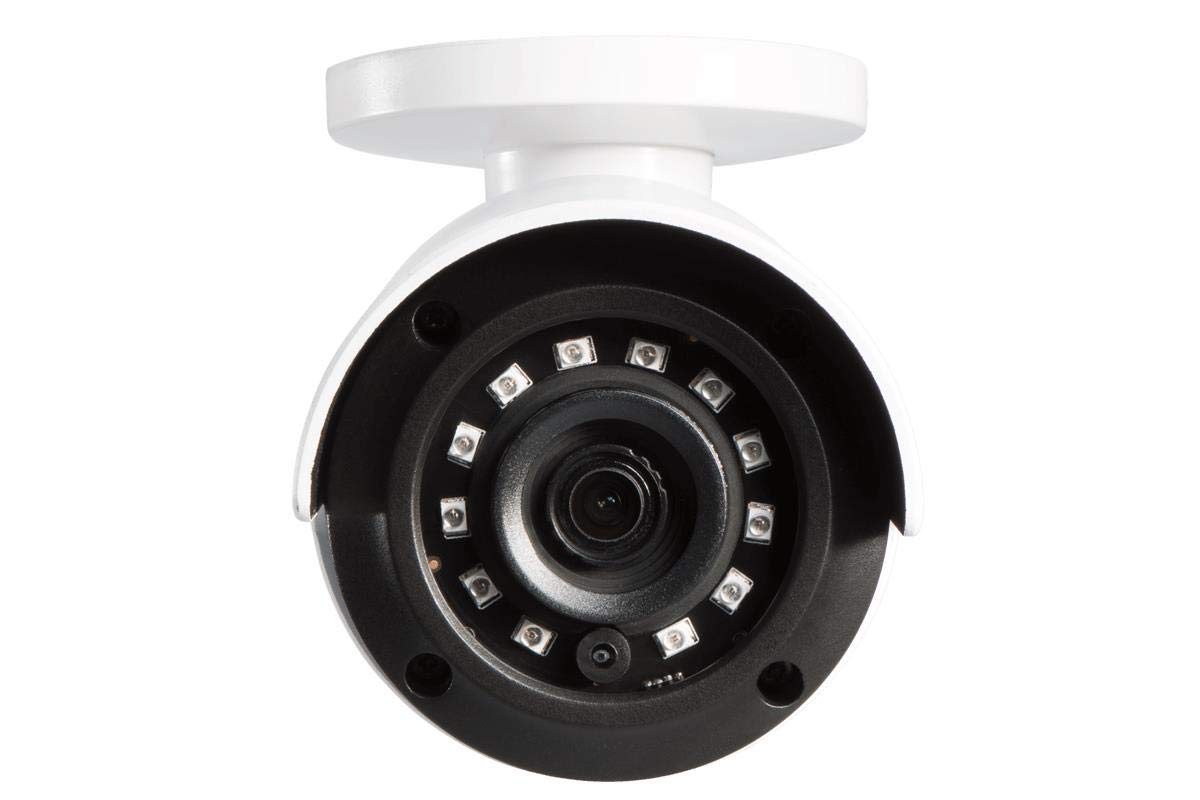 Lorex LBV2531 Indoor/Outdoor 1080p HD Analog Security Bullet Camera, 3.6mm, F1.6 Fixed, 130ft IR Night Vision, IP66, White (Renewed)