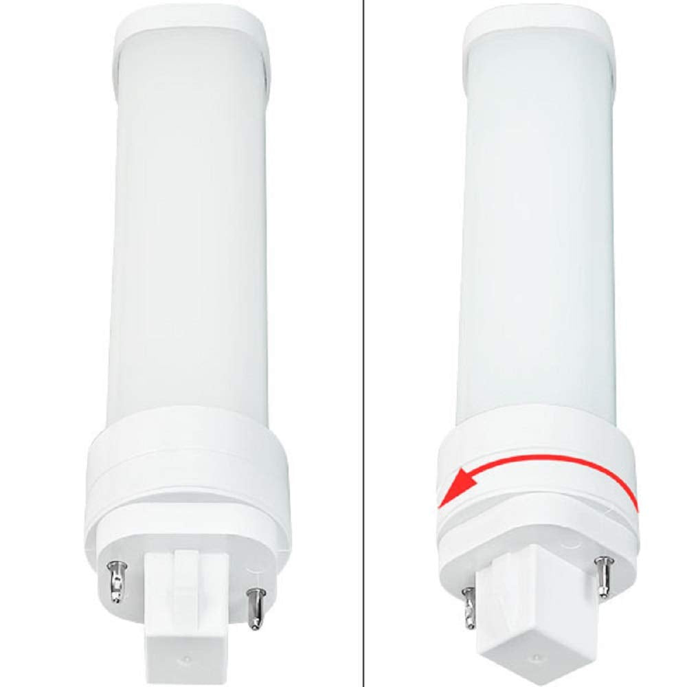 Green Creative Non-Dimmable 8W Horizontal 2 or 4 Pin 4000K G24 LED Hybrid Bulb