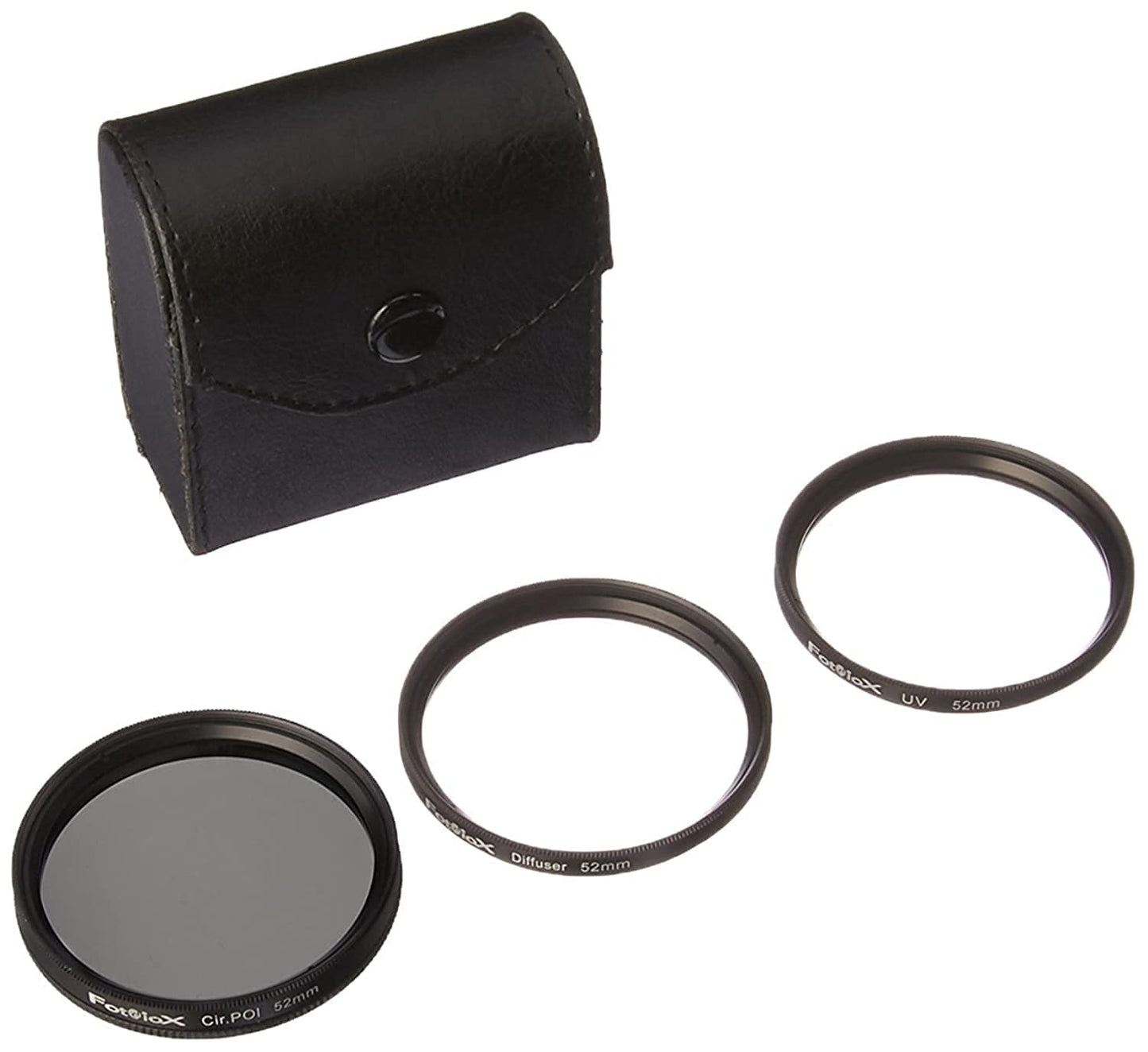 Fotodiox Filter Kit, UV, Circular Polarizer, Soft Diffuser, 52mm for Canon, Nikon, Sony, Olympus, Pentax, Panasonic Camera Lenses.