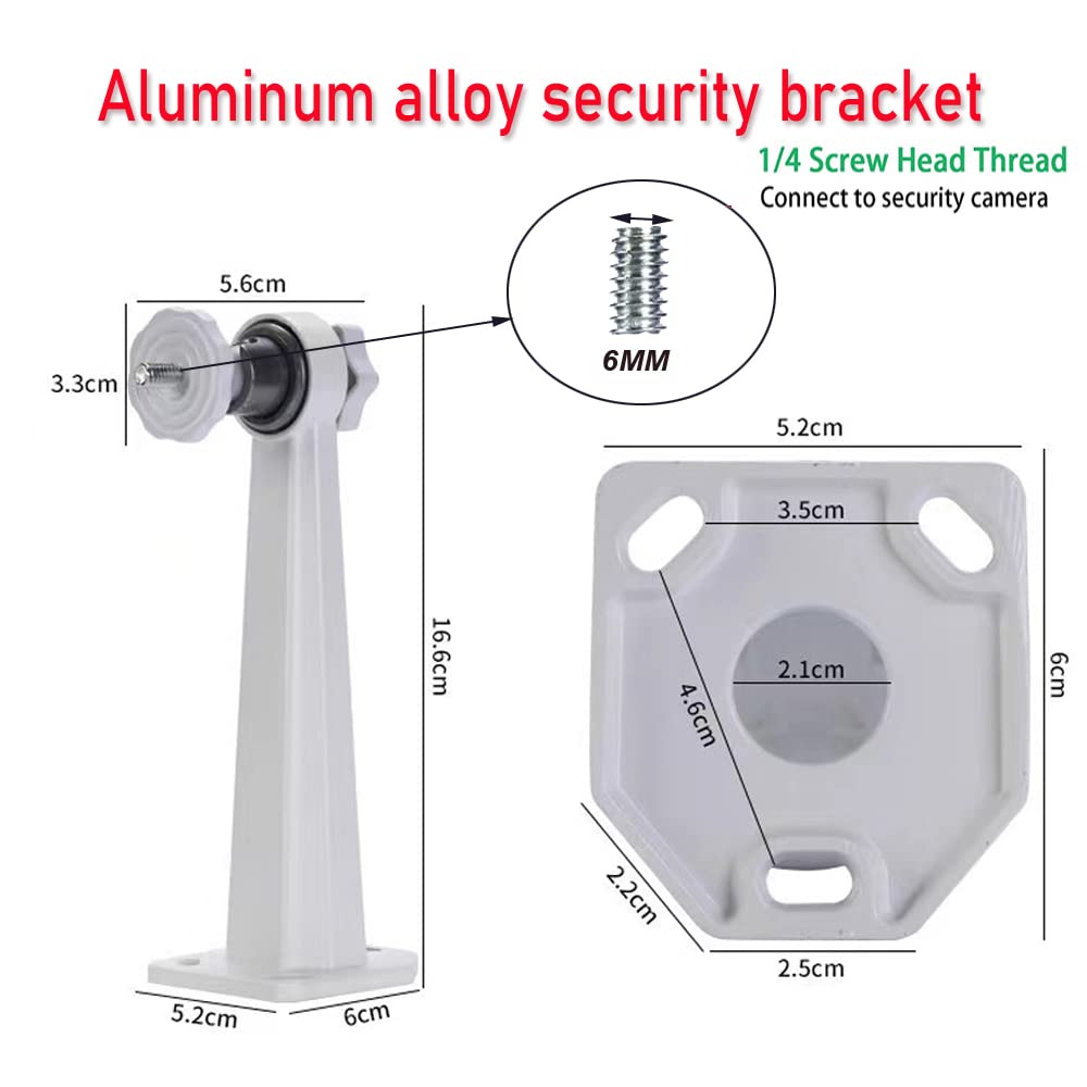 BYYING Surveillance Security Camera Mount Bracket, Adjustable Universal Camera Wall Mounting Bracket for IP Cameras,CCTV Security Cameras,Dome Camera