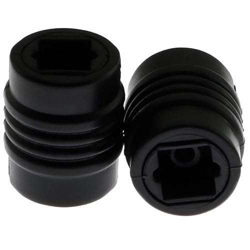 E-outstanding 2PCS Optical Cable Coupler Digital Audio Extension Adapter Female to Female Fiber Optic Extension Adapter