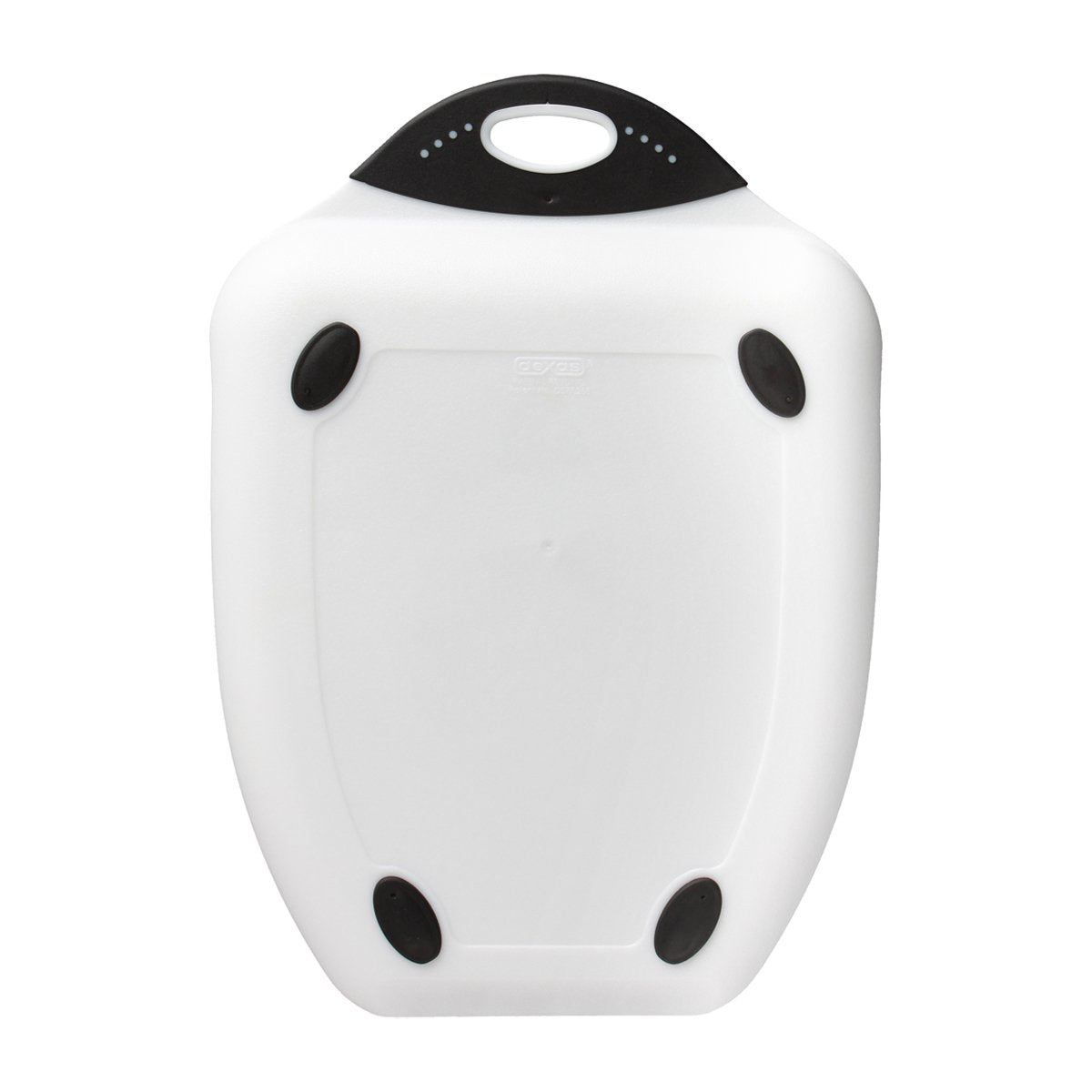 Dexas Chop & Scoop Cutting Board, 9.5 by 13 inches, White with Black Handle