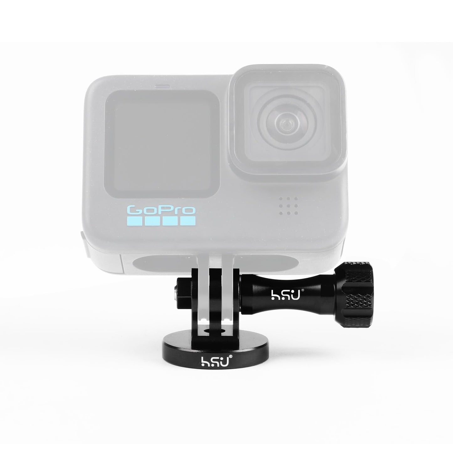 HSU Aluminum Alloy Metal GoPro Tripod/Monopod Mount with Aluminum Thumbscrew for GoPro Hero 13, 12, 11, 10, 9, 8, 7, 6, 5, 4, 3+, 3, 2, 1 HD, AKASO
