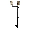 Muddy Dual Camera Durable Steel Fully Adjustable Portable Easy-to-Install Hunting Outdoor Ground Mount | Works on Cameras with 1/4" - 20 Receiver