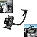 2-in-1 Car Mount Windshield Dash AC Air Vent Phone Holder Rotating Dock A3J Compatible with Alcatel 1x Evolve - BLU Vivo XL4 - Huawei Mate 20 Pro - LG