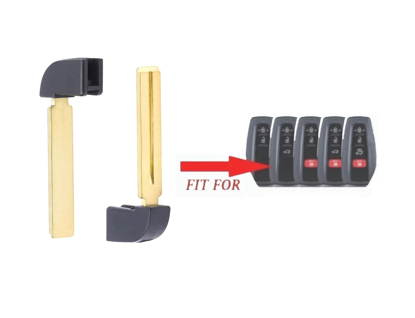 Key Cut Service + Emergency Blade Insert Replacment for Toyota 4Runner, Toyota 86, Avalon, Camry, Corolla, CH-R, Prius, Prius Prime, RAV4, Highlander