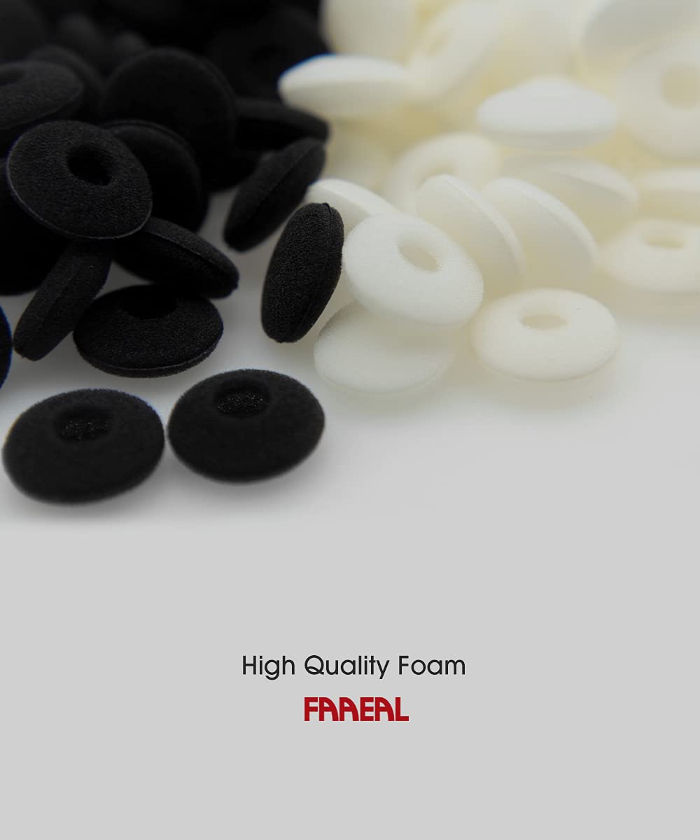 FAAEAL 15 Pairs Replacement Ear Tips for Ear Buds Headsets Earphones Accessories,Soft Foam Earbuds Eartips,Earpads Ear Bud Pad Cushions Replace Sponge