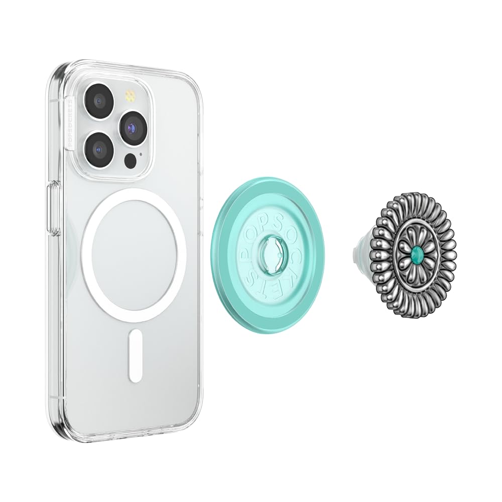PopSockets Phone Grip for MagSafe, Magnetic Holder, Phone Stand, Boho - Enamel Stamped