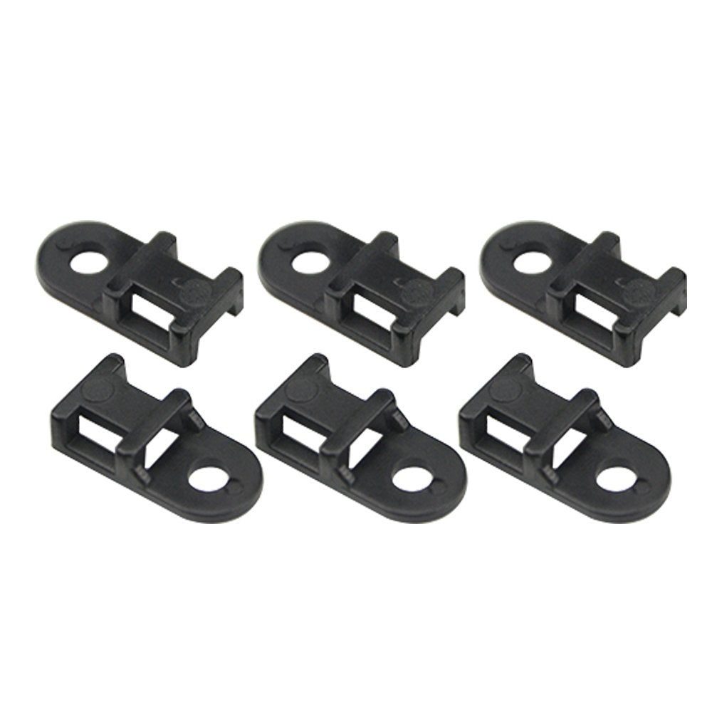 XINGYHENG 120PCS 3 Values Saddle-type Cable Tie Mount Bases for Cable Wire Tubing Sleeving Conduit Adjustable Cable Tie Holder Set Matched with 120PCS