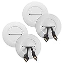 Legrand - Wiremold Cord Cover with Grommets, Wall Mount TV Cord Hider, 2 Pack CCA62W