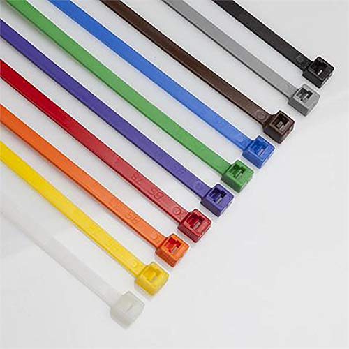 SYD CHEN 4 Inch Zip Ties (100 Pieces) 18lb Strength, Nylon Cable Wire Ties (Red)
