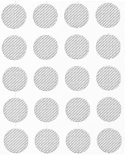 Juroicessry 20-Pack Stainless Steel Earbud Filters - 4mm Mesh Replacement for in-Ear Headphones, Anti-Dust and Sweat-Resistant Earphone Accessories…